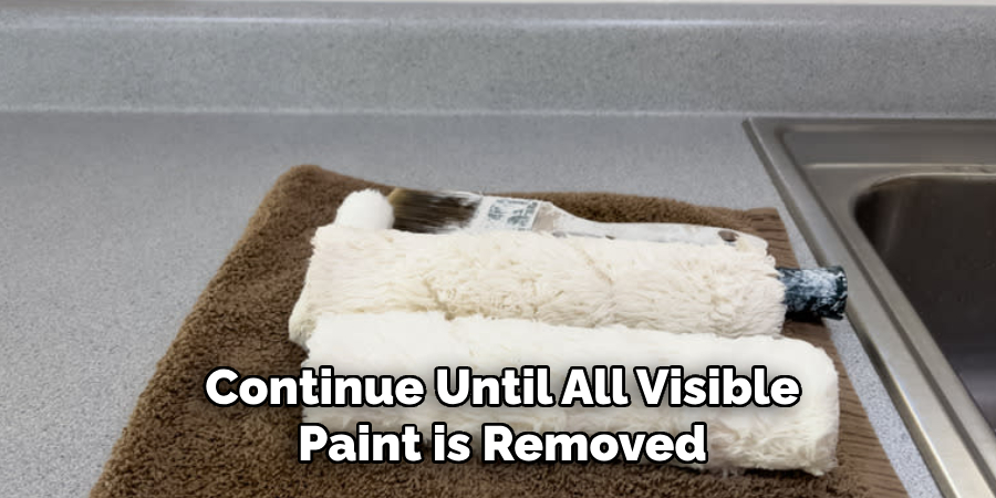 Continue Until All Visible Paint is Removed