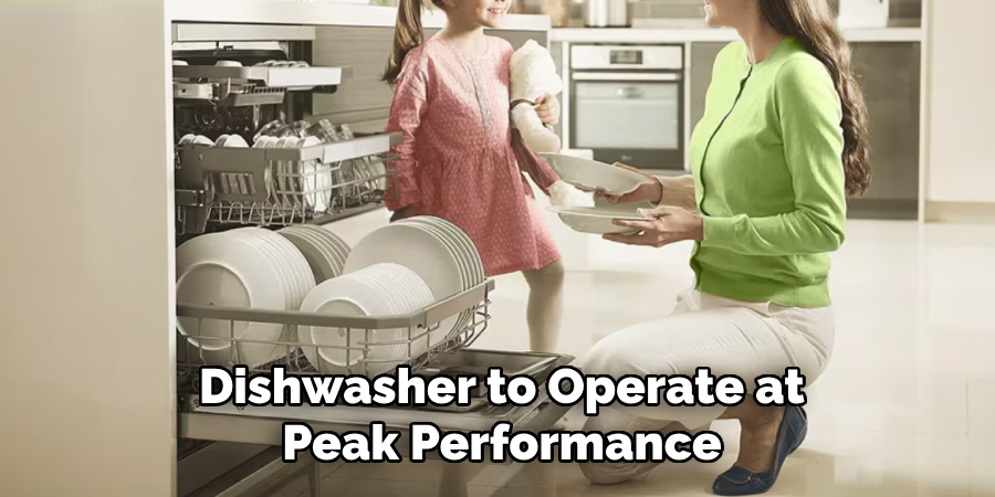 Dishwasher to Operate at Peak Performance