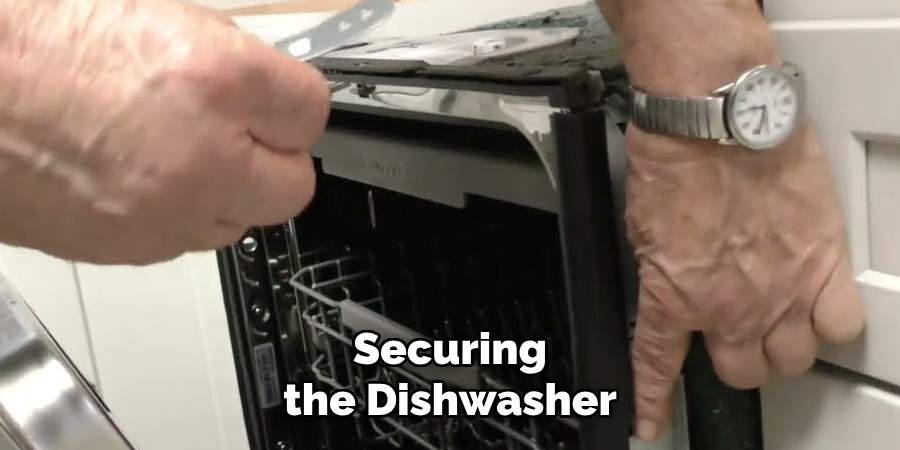 Securing the Dishwasher