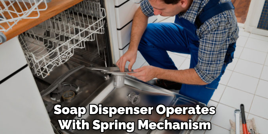 Soap Dispenser Operates
With Spring Mechanism