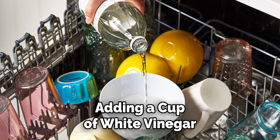 Adding a Cup of White Vinegar