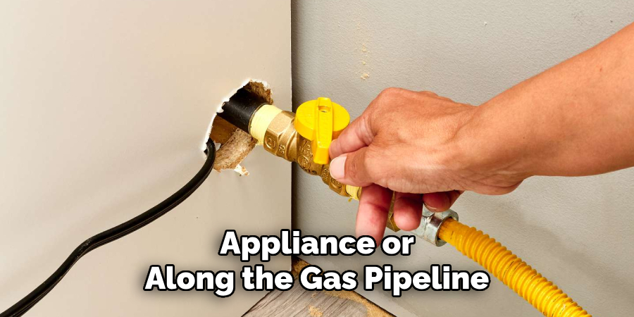 Appliance or
Along the Gas Pipeline