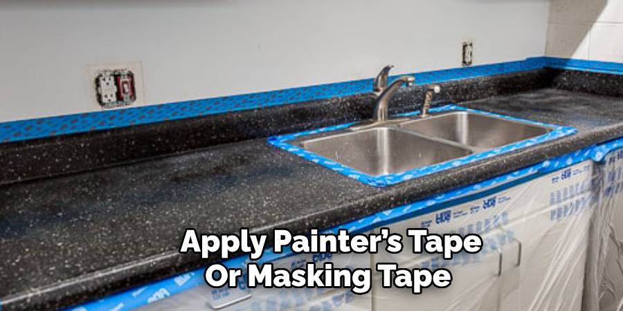  Apply Painter’s Tape 
Or Masking Tape 