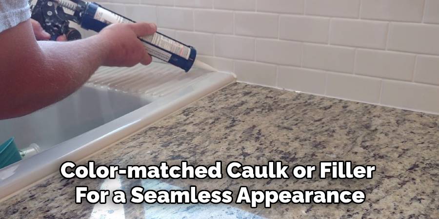 Color-matched Caulk or Filler
For a Seamless Appearance