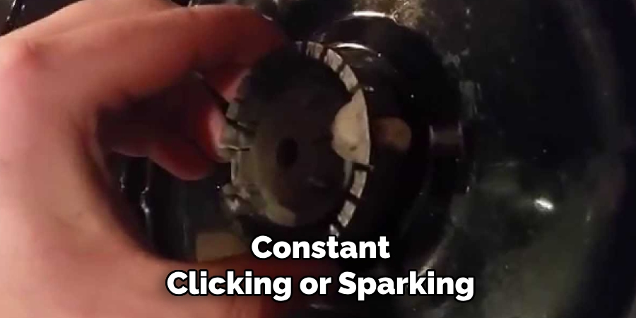 Constant
Clicking or Sparking
