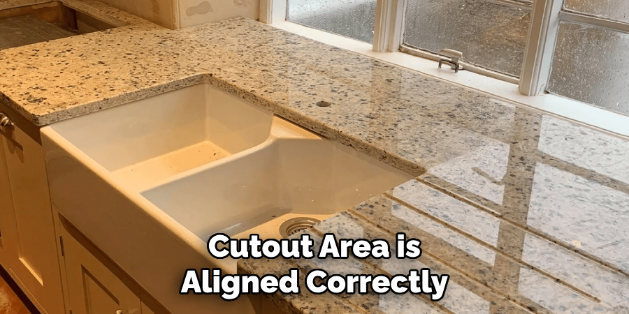 Cutout Area is
Aligned Correctly