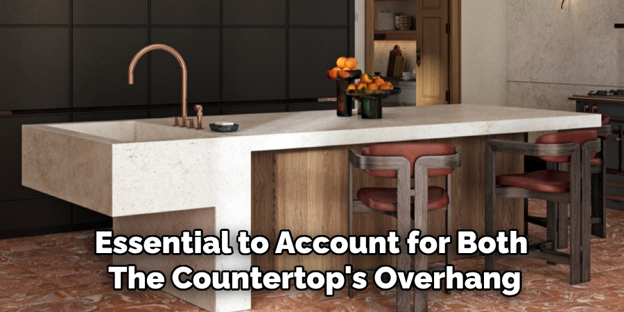 Essential to Account for Both
The Countertop's Overhang