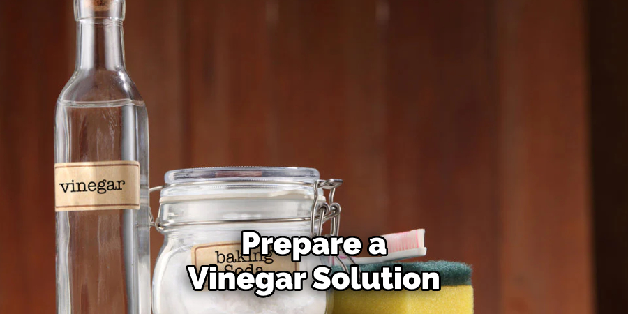 Prepare a
Vinegar Solution