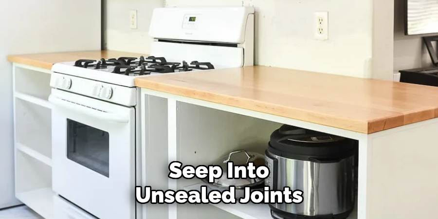 Seep Into
Unsealed Joints