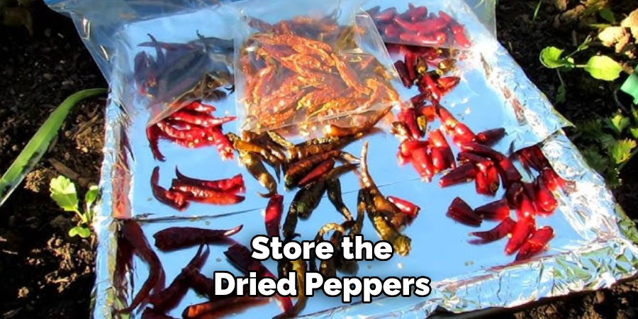 Store the Dried Peppers