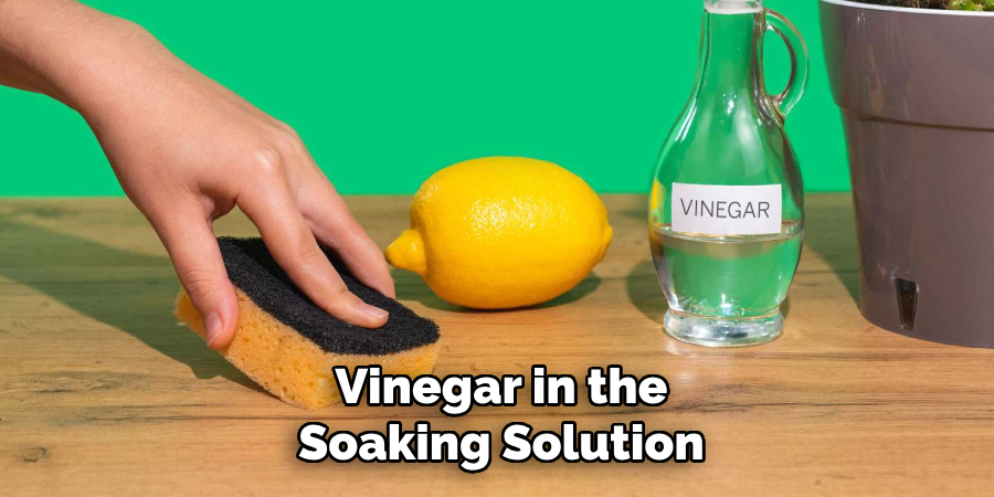 Vinegar in the
Soaking Solution
