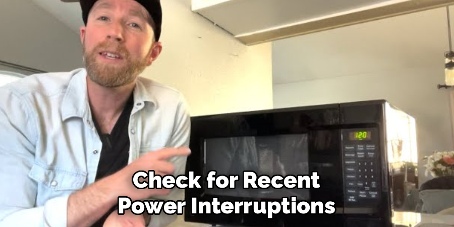 Check for Recent Power Interruptions
