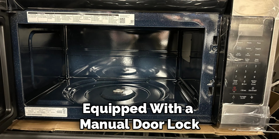 Equipped With a
Manual Door Lock