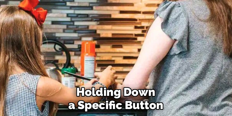 Holding Down a Specific Button