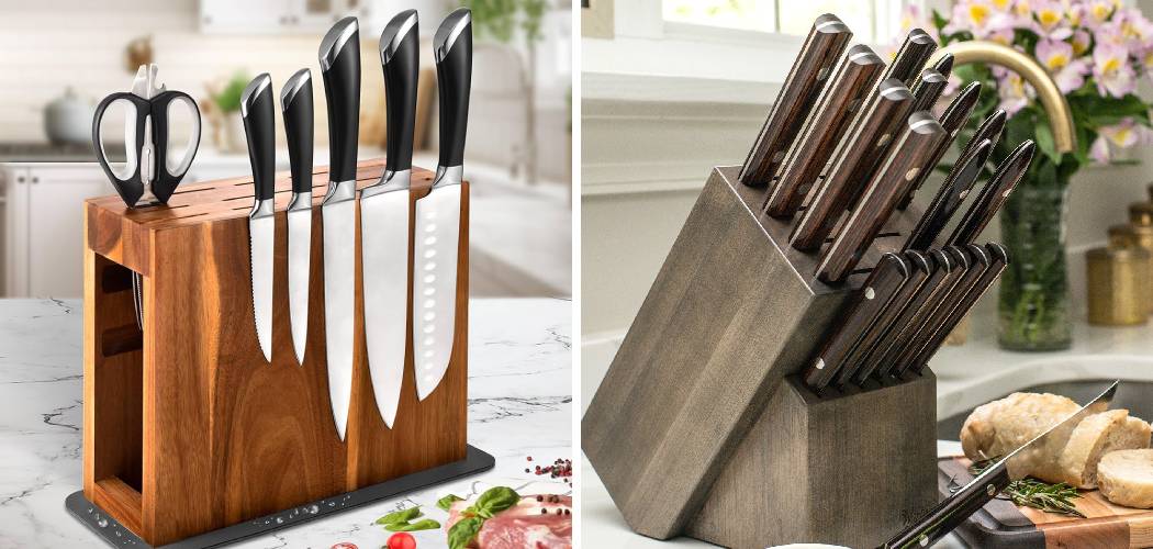 How to Secure a Knife Block on Countertop